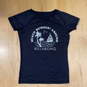 Billabong Rashguard black with graphic